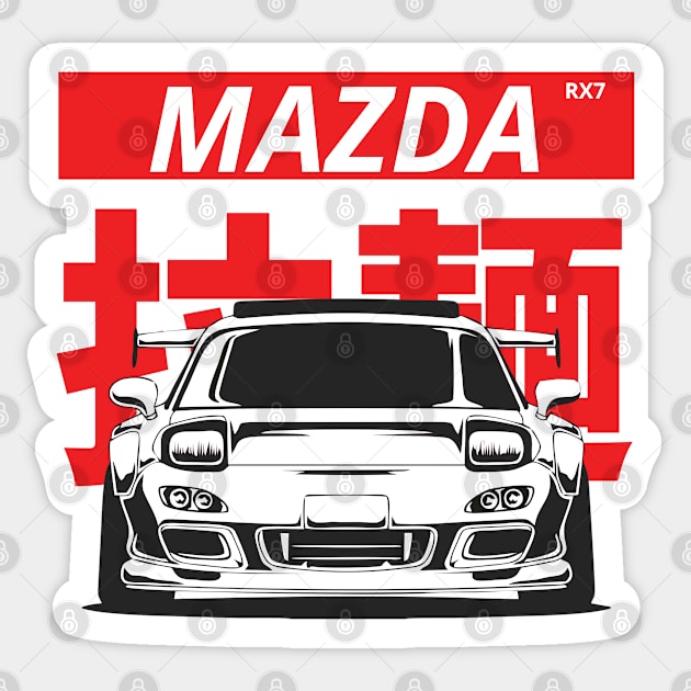 mazda rx7 Sticker by artoriaa